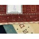 Ekskluzywny dywan Gabbeh Loribaft w pasy Indie 140x200cm 100% wełniany czerwony, kolorowy