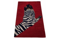 100% wełna gruby dywan z Indii 120x180cm Zebra designerski wzór