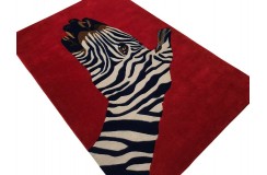 100% wełna gruby dywan z Indii 120x180cm Zebra designerski wzór