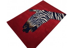 100% wełna gruby dywan z Indii 120x180cm Zebra designerski wzór