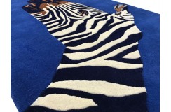 100% wełna gruby dywan z Indii 120x180cm Zebra designerski wzór