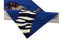 100% wełna gruby dywan z Indii 120x180cm Zebra designerski wzór