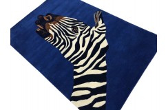 100% wełna gruby dywan z Indii 120x180cm Zebra designerski wzór