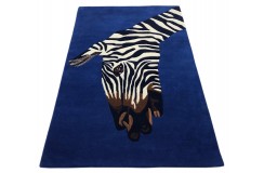 100% wełna gruby dywan z Indii 120x180cm Zebra designerski wzór