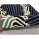 Zielony designerski nowoczesny dywan wełniany 90x160cm Indie 2cm gruby