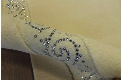 Gładki dywan 200x300cm SWAROVSKI ELEMENTS LUXOR STYLE wełny owczej lux