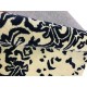 Czarno beżowy designerski nowoczesny dywan wełniany 200x300cm Indie 2cm gruby