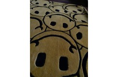 100% wełna gruby dywan z Indii 160x230 SMILE EMOTIKON