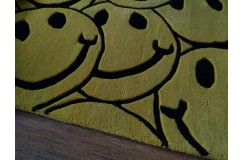 100% wełna gruby dywan z Indii 160x230 SMILE EMOTIKON