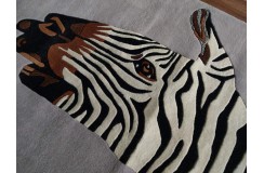 100% wełna gruby dywan z Indii 170x240cm Zebra designerski wzór