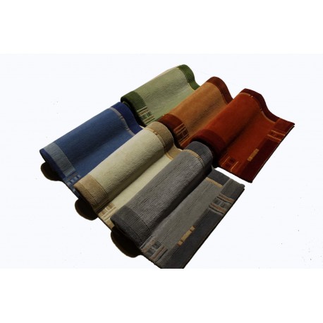 Welniany ręcznie tkany dywan Nepal Premium 40x60cm beżowy