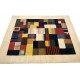 Ekskluzywny dywan Gabbeh Loribaft Patchowrk Indie 250x300cm 100% wełniany beżowy, kolorowy
