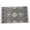 Szary kilim Durry 100% wełniany dywan płasko tkany 150x240cm dwustronny Indie dwupoziomowy