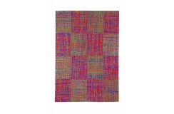 Ekologiczny designerski dywan z jedwabiu z recyklingu The Rug Republic Mysteryland 160x230 żakardowy patchwork