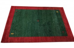 100% wełna gruby dywan Gabbeh Indie Luksusowy 140x200cm zielony