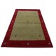 Zielony delikatnie zdobiony dywan gabbeh 140x200cm wełna argentyńska klasyczny