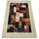 Ekskluzywny dywan Gabbeh Loribaft Patchowrk Indie 170x240cm 100% wełniany beżowy, kolorowy