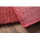 Gładki 100% wełniany dywan Gabbeh Handloom ceglasty 70x140cm bez wzorów