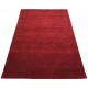Gładki 100% wełniany dywan Gabbeh Handloom malinowy 120x180cm bez wzorów