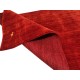 Gładki 100% wełniany dywan Gabbeh Handloom czerwony 120x180cm delikatne wzory