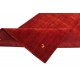 Gładki 100% wełniany dywan Gabbeh Handloom czerwony 120x180cm delikatne wzory