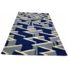 100% wełna gruby dywan z Indii 120x180cm LABIRYNT3D designerski wzór