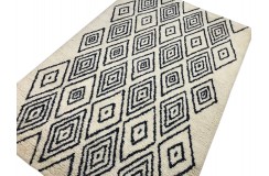 100% wełna gruby dywan z Indii 120x180cm Rug Collection skandynawski