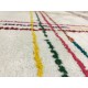 Nowoczesny geometryczny kolorwy dywan wełniany 110x170cm Indie 2cm gruby biały kolorowy