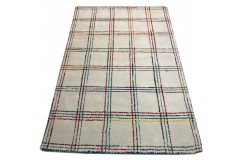 100% wełna gruby dywan z Indii 120x180cm Rug Collection geometryczny