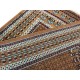 Wełniany ręcznie tkany dywan Indo Keshan 130x190cm orientalny brązowy