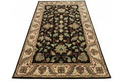 Dywan Persian 100% wełniany 155x245cm z Indii czarny tradycyjny