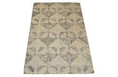 Kolorowy brązowy dywan RUG COLLECTION do salonu nowoczesny design 100% wełna 150x240cm Indie