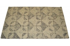 100% wełna gruby dywan z Indii  150x240cm design do salonu pętelkowy