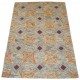 Kolorowy szaro brązowy abstrakcyjny dywan RUG COLLECTION do salonu nowoczesny design 100% wełna 150x240cm Indie