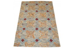 Kolorowy gruby dywan RUG COLLECTION do salonu nowoczesny design 100% wełna 150x240cm Indie