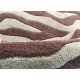 Kolorowy dywan do salonu design abstrakcyjny 100% wełna 150x240cm Indie ręcznie wycinane wzory