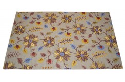 100% wełna gruby dywan z Indii  150x240cm design do salonu pętelkowy