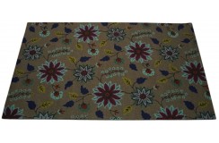100% wełna gruby dywan z Indii  150x240cm design do salonu pętelkowy