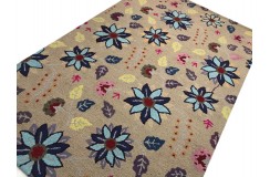 100% wełna gruby dywan z Indii  150x240cm design do salonu pętelkowy