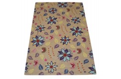 100% wełna gruby dywan z Indii  150x240cm design do salonu pętelkowy