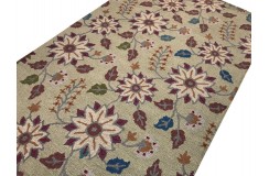 100% wełna gruby dywan z Indii  150x240cm design do salonu pętelkowy