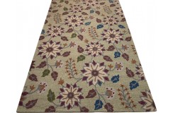 100% wełna gruby dywan z Indii  150x240cm design do salonu pętelkowy