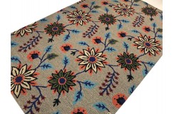 100% wełna gruby dywan z Indii  150x240cm design do salonu pętelkowy