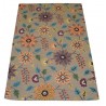 Kolorowy kwiatowy dywan RUG COLLECTION do salonu nowoczesny design 100% wełna 150x240cm Indie promocja