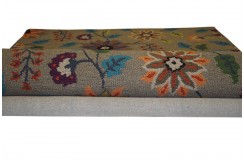 100% wełna gruby dywan z Indii  150x240cm design do salonu pętelkowy