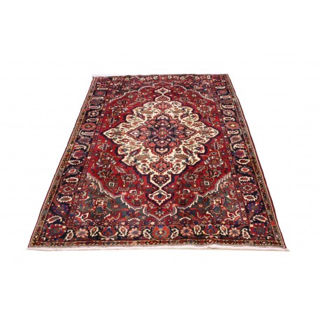 Perski wełniany recznie tkany dywan Hamadan z kwiatowymi ornamentami ok 200x300cm