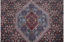 Herati ręcznie tkany dywan Bidjar z Indii wełniany granatowy 250x300