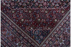 Herati ręcznie tkany dywan Bidjar z Indii wełniany granatowy 250x300