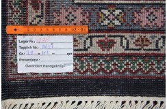Herati ręcznie tkany dywan Bidjar z Indii wełniany granatowy 250x300