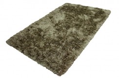 Ekskluzywny ręcznie gęsto tkany włochacz Brinker Carpets Alaska złoto-zielony 160x230cm masywny